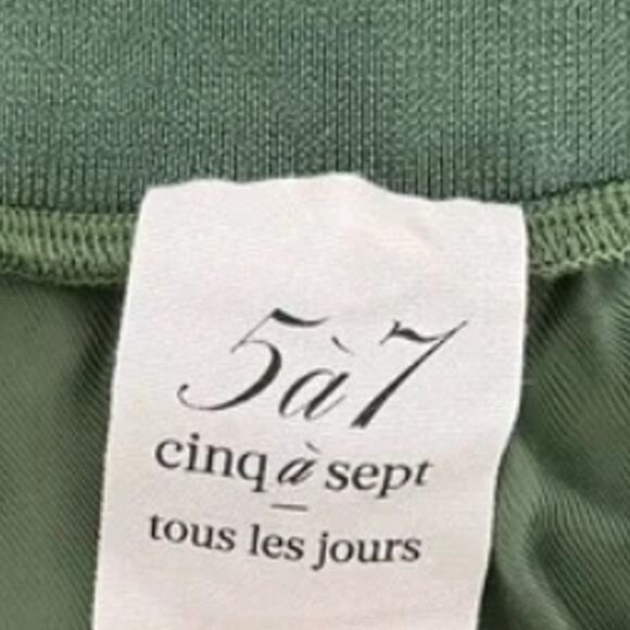 Cinq a Sept Jumpsuit in Olive Green I Size XL - Picture 4 of 8